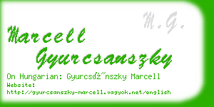 marcell gyurcsanszky business card